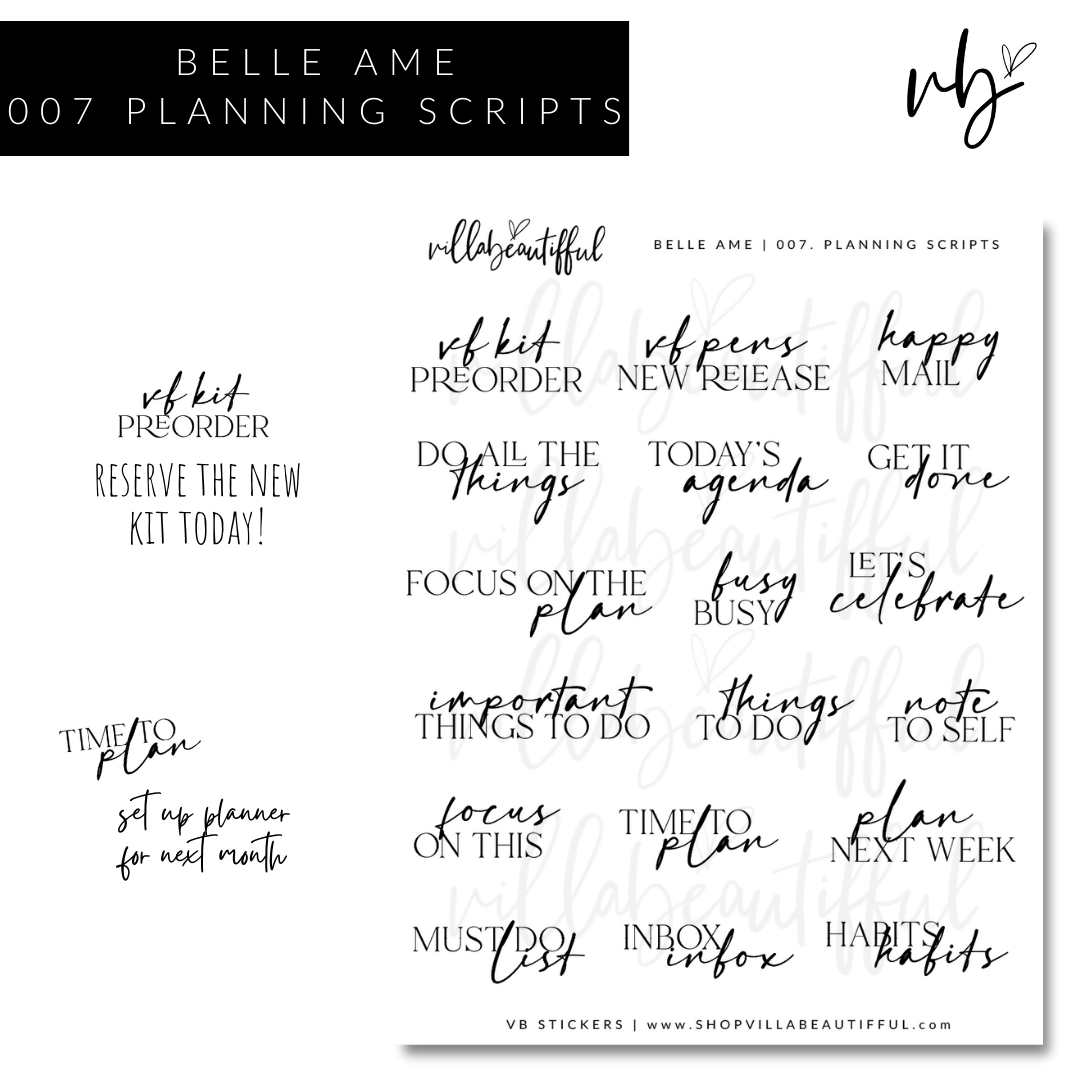 Sticker Sheet | Kit Belle Ame 07