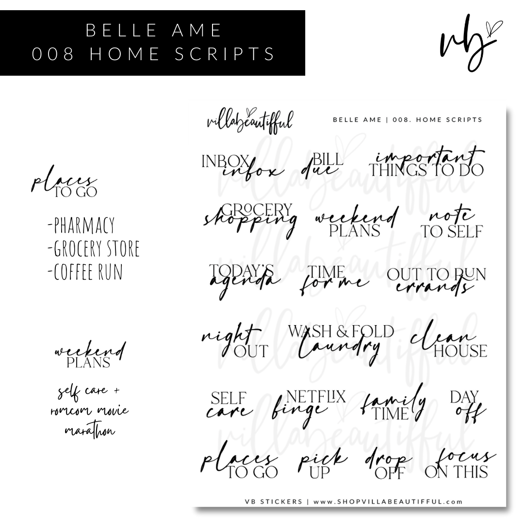 Sticker Sheet | Kit Belle Ame 08