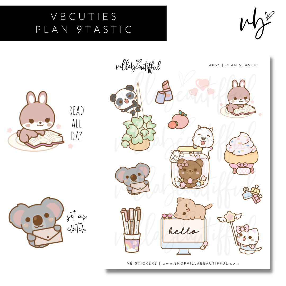 Sticker Sheet | A033 Plan 9tastic