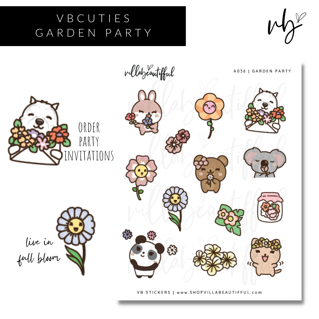 Sticker Sheet | A036 Garden Party