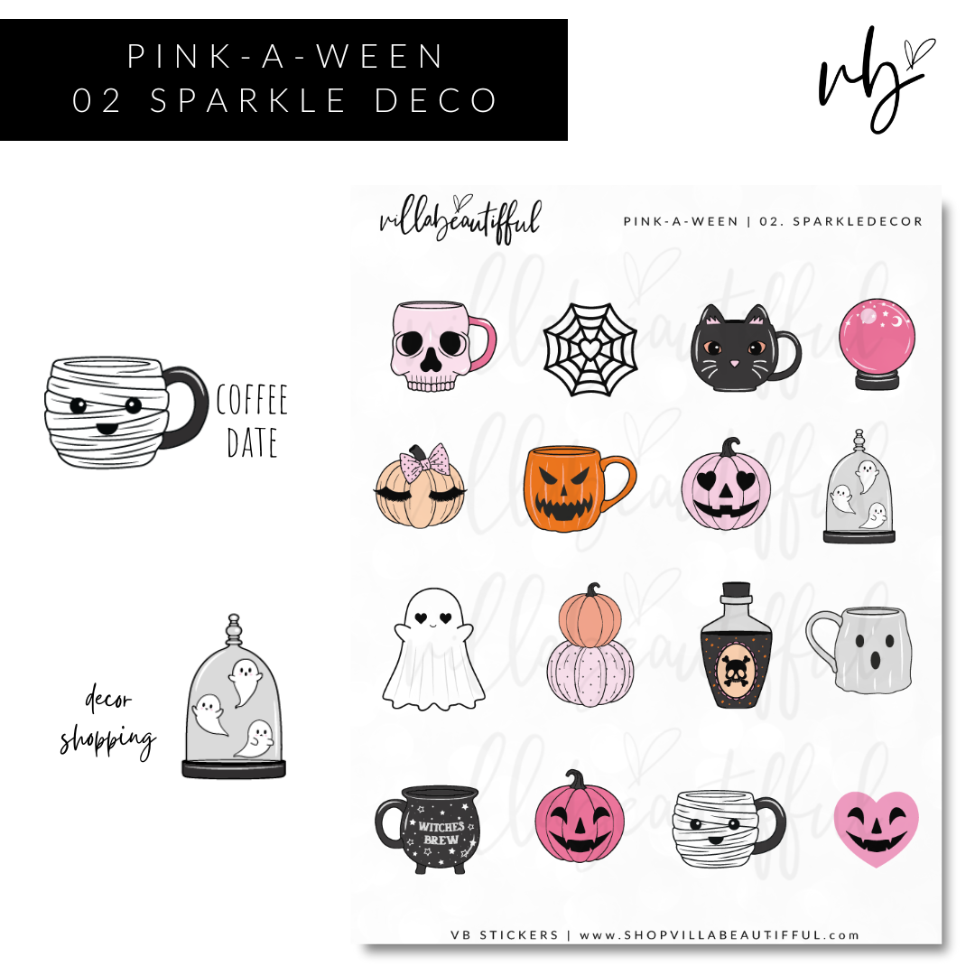 Sticker Sheet | Kit Pink-A-Ween 02
