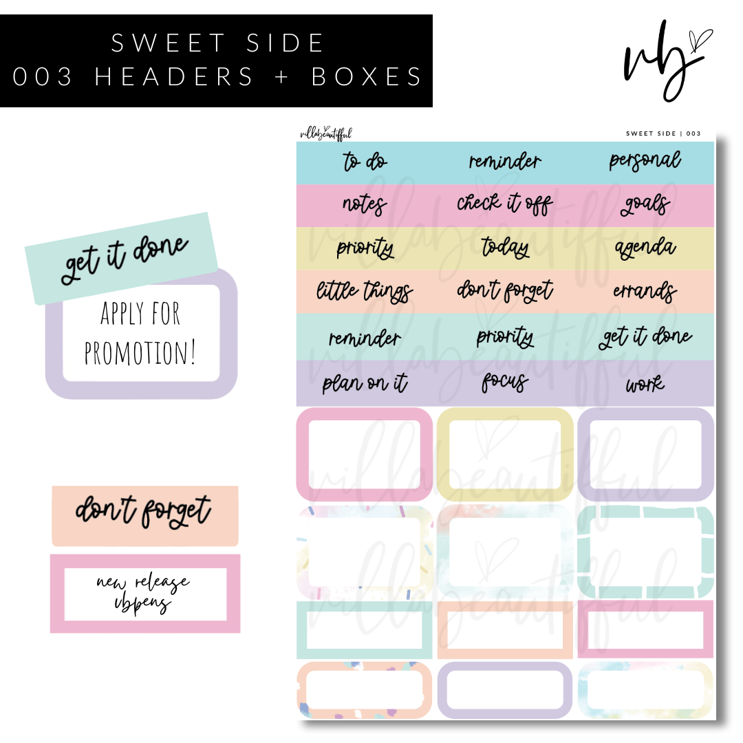 Sticker Sheet | Kit Sweet Side 03
