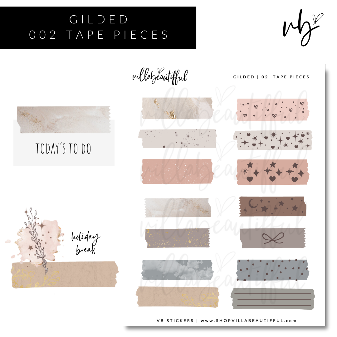 Sticker Sheet | Kit Gilded 02
