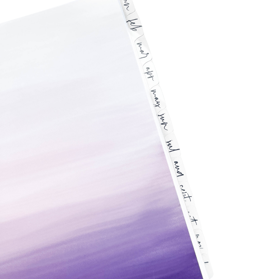 VBPlanner Monthly Dividers | Script Black