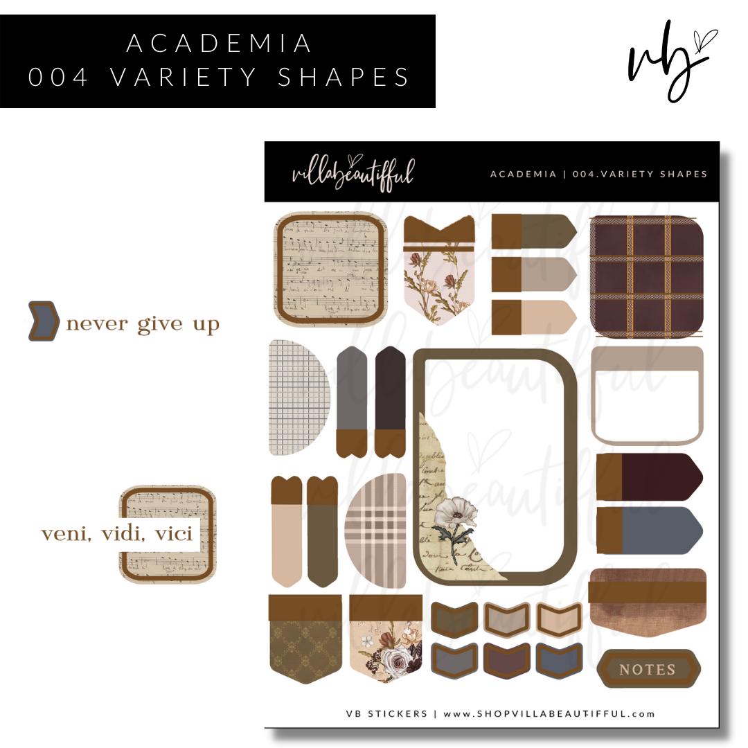 Sticker Sheet | Kit Academia 04