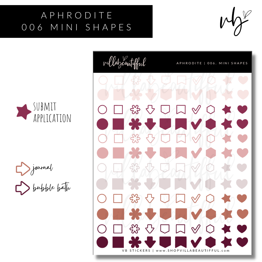 Sticker Sheet | Kit Aphrodite 06