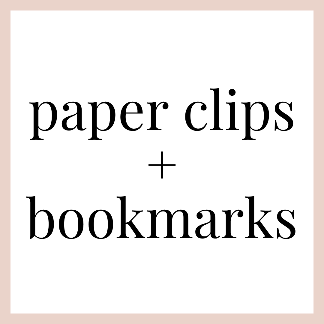 PAPER CLIPS | BOOKMARKS