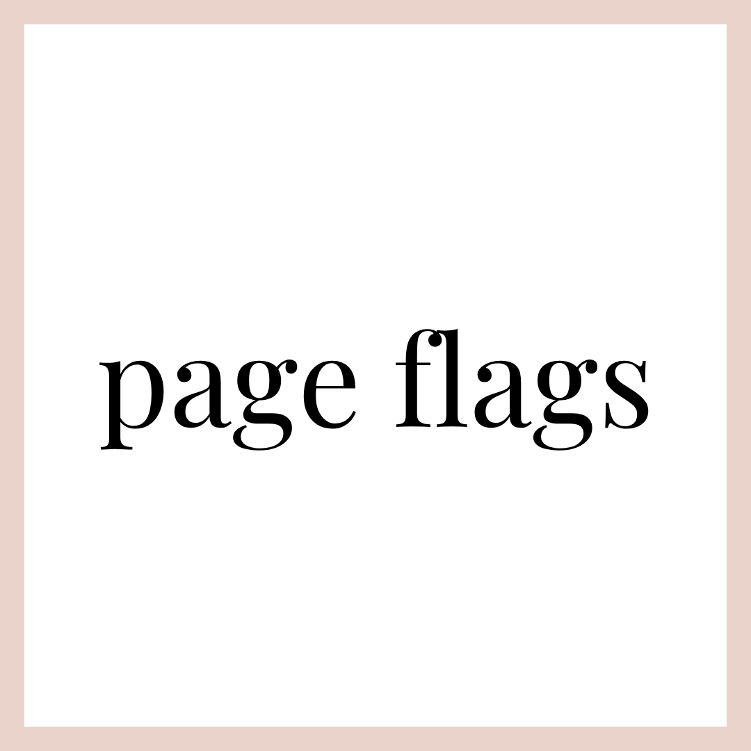 PAGE FLAGS