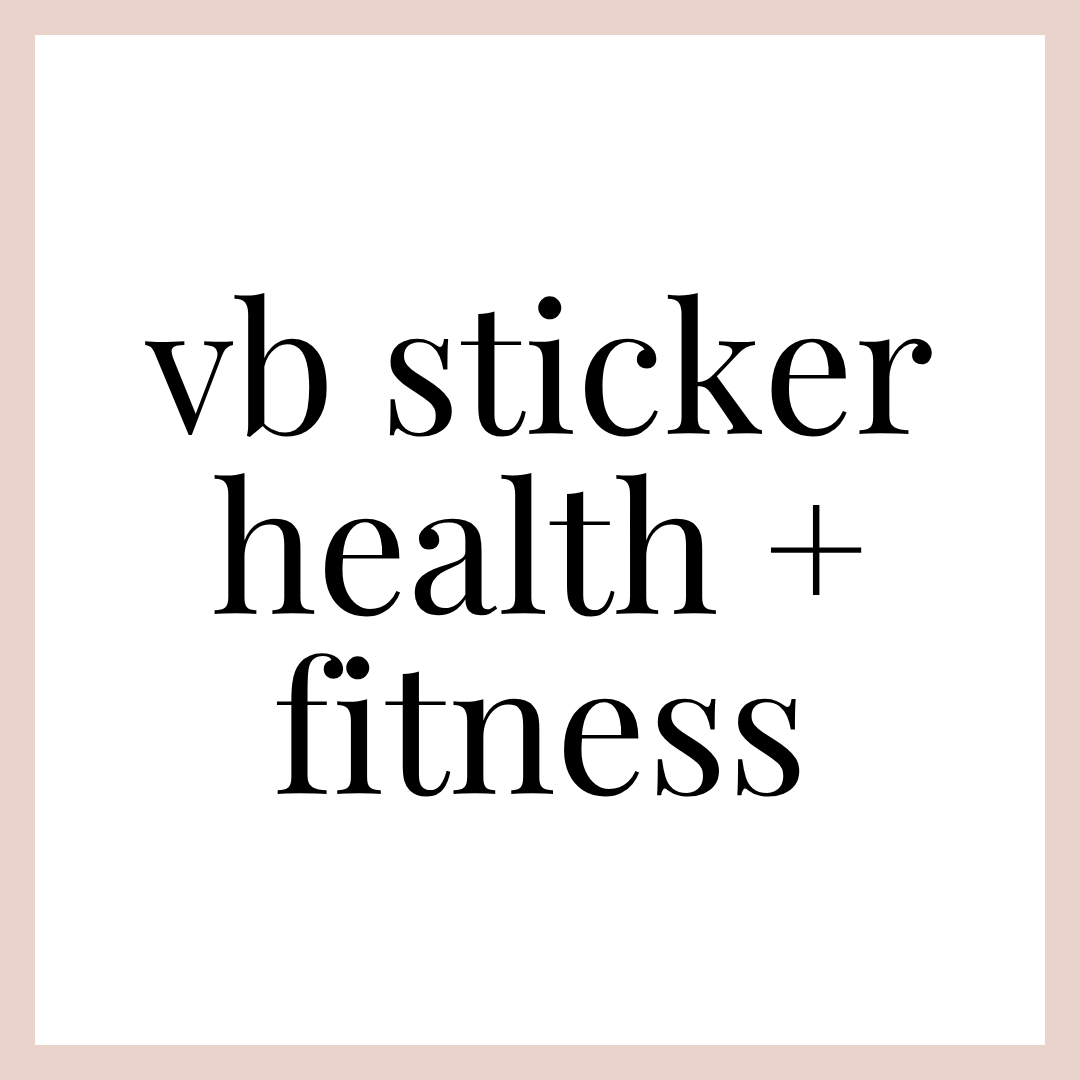 VB STICKER | HEALTH + FITNESS