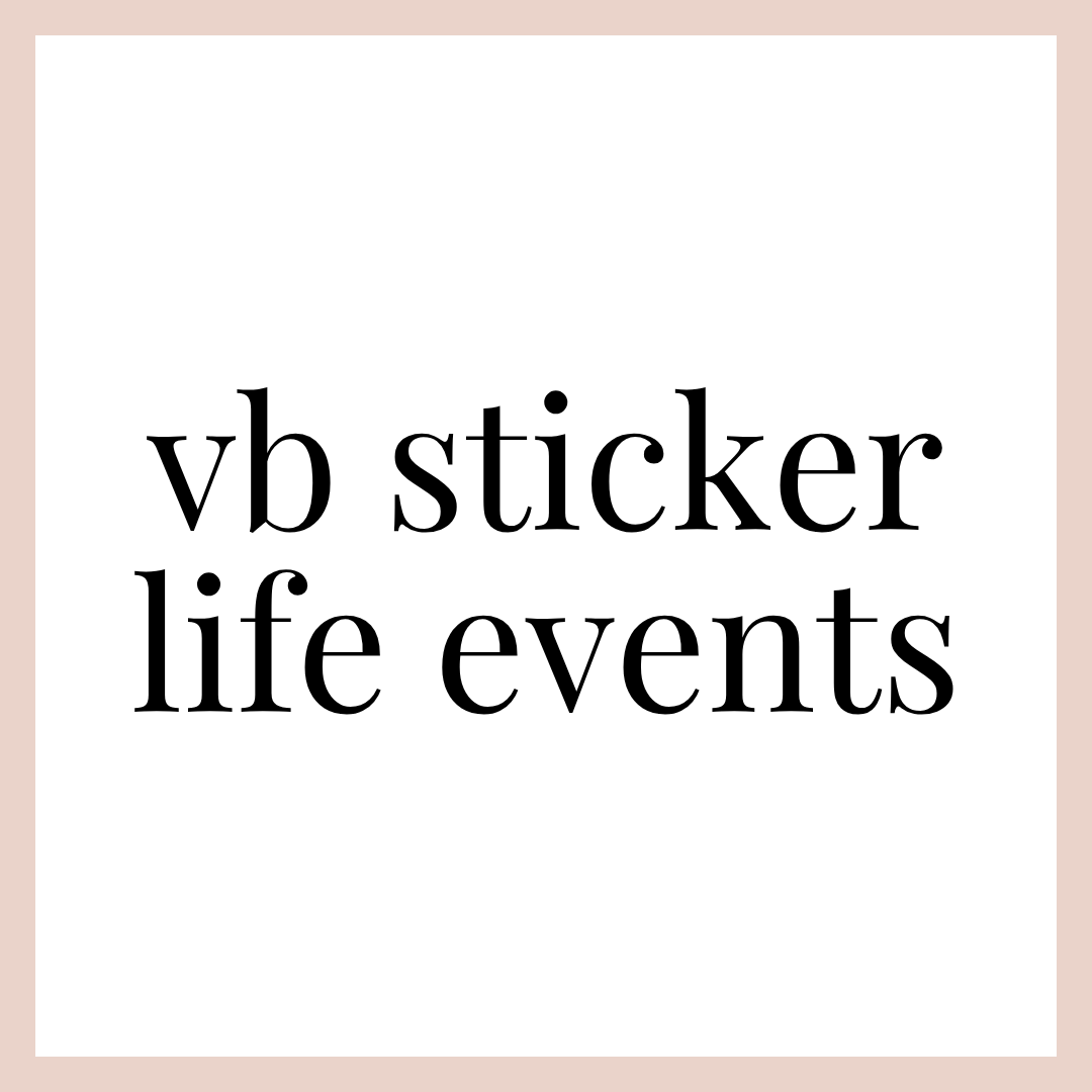 VB STICKER | LIFE EVENTS