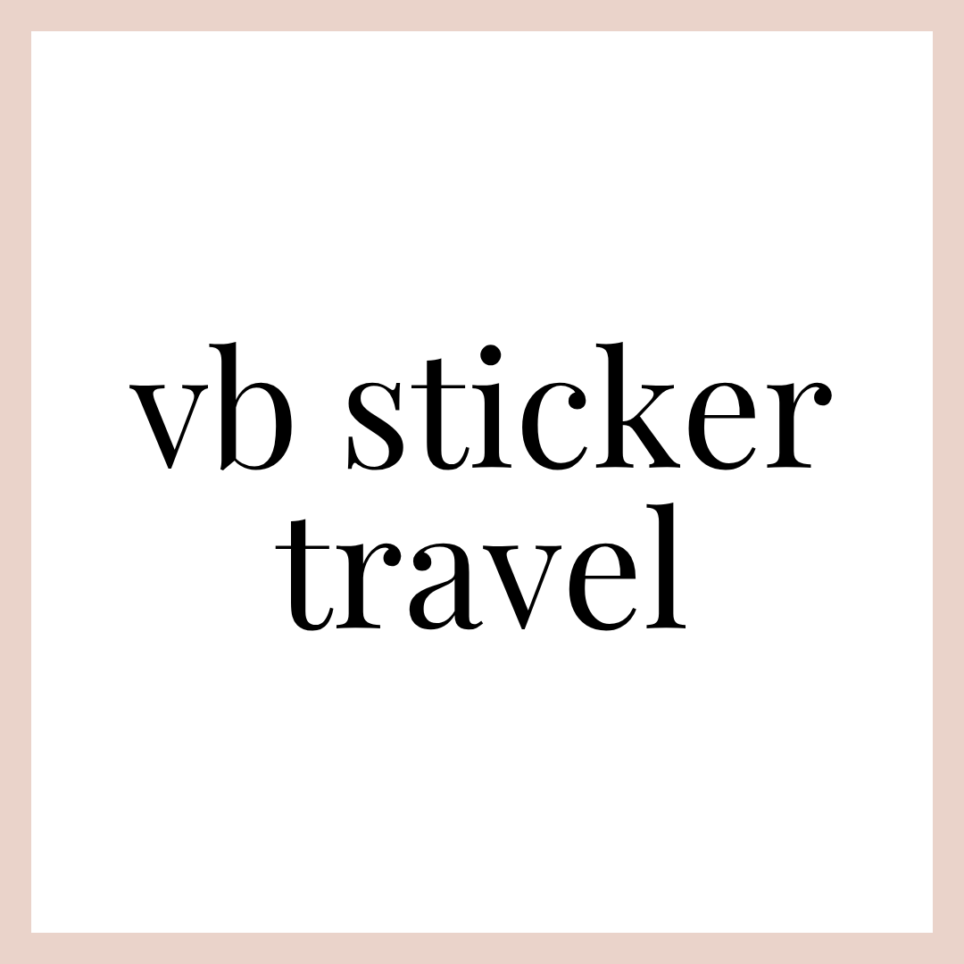 VB STICKER | TRAVEL