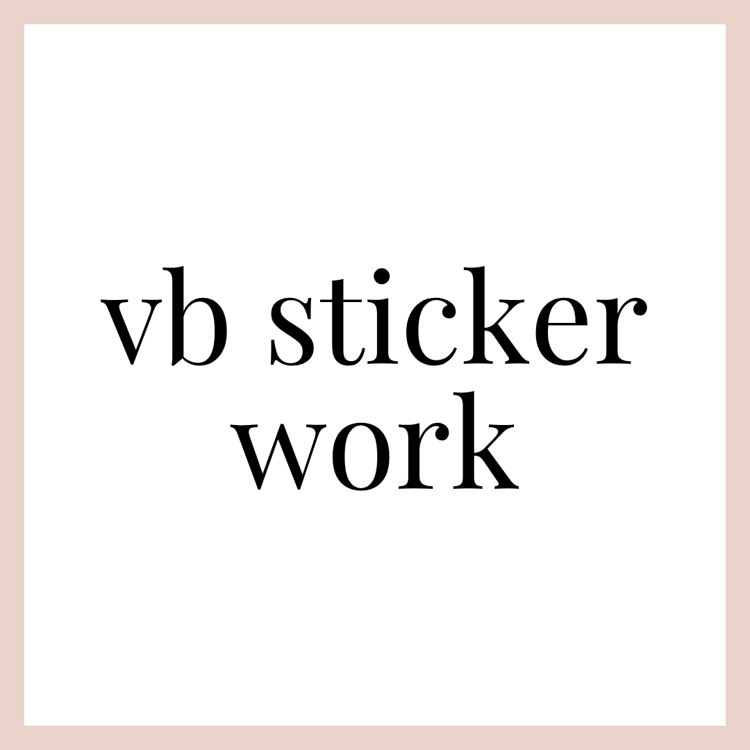 VB STICKER | WORK