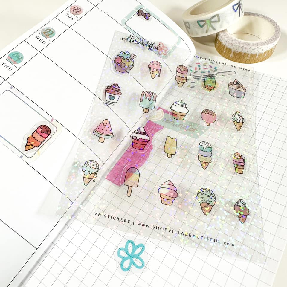 Sticker Sheet | Sweet Side 03 Ice Cream