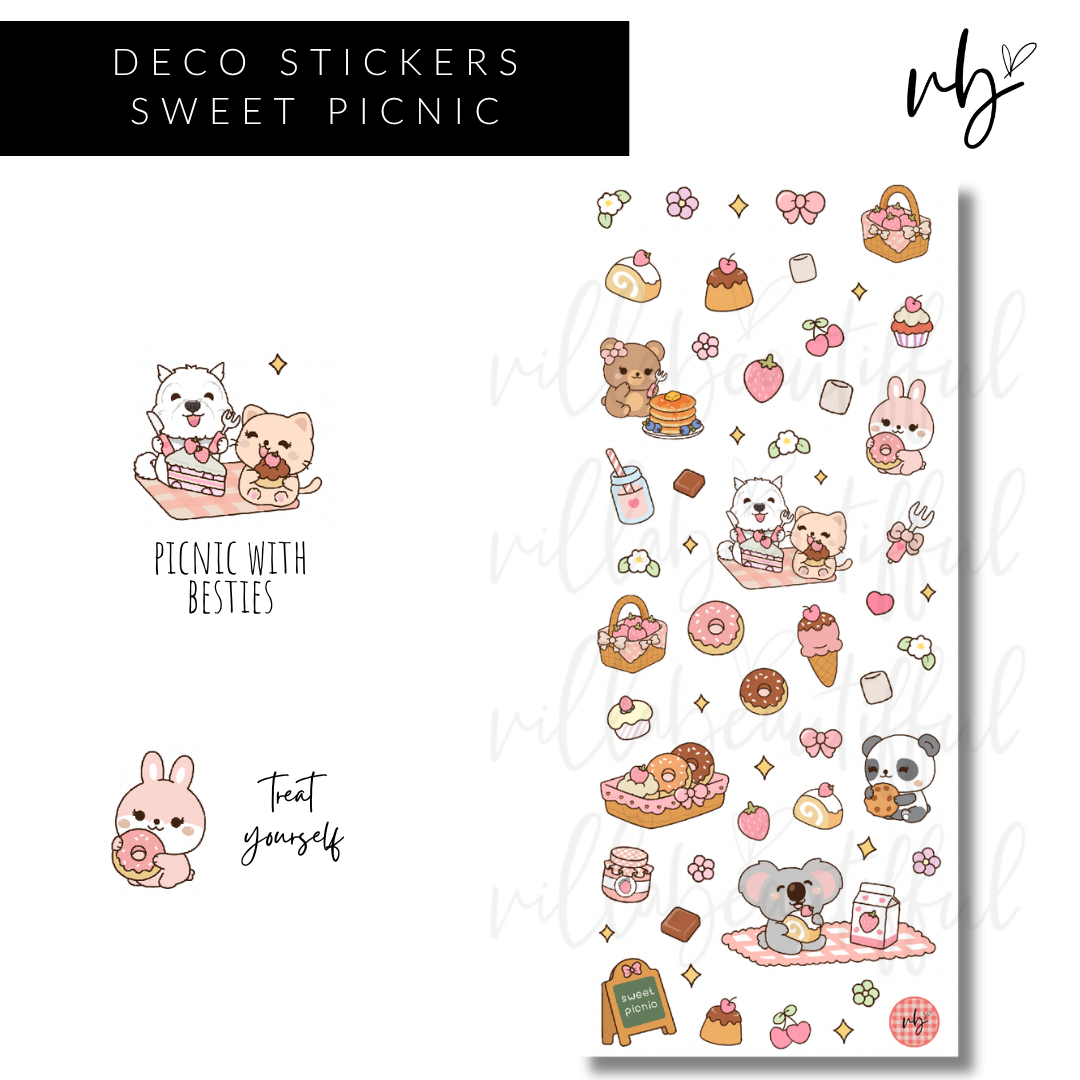 Sticker Sheet | D018 Sweet Picnic