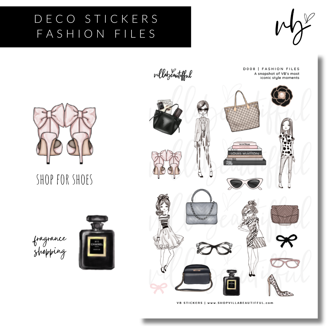 Sticker Sheet | D008 Fashion Files