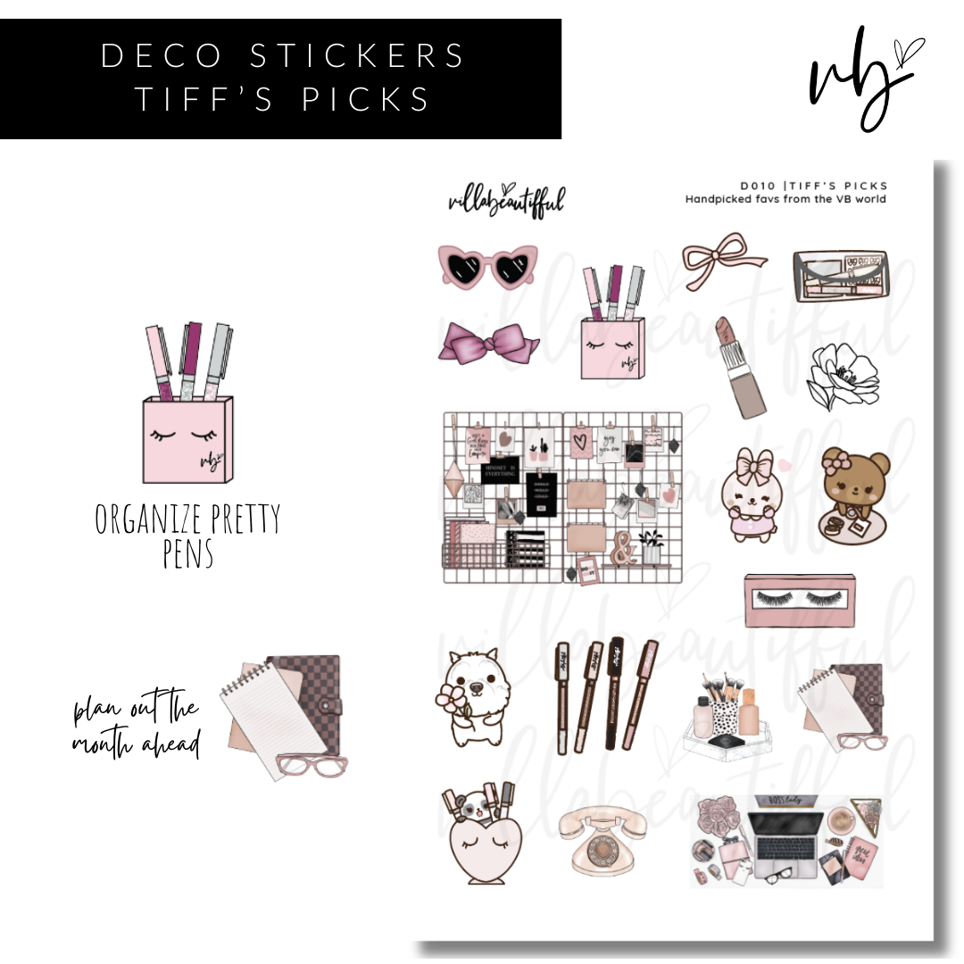 Sticker Sheet | D010 Tiff's Picks