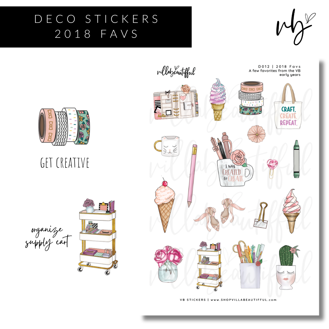 Sticker Sheet | D012 2018 Favs
