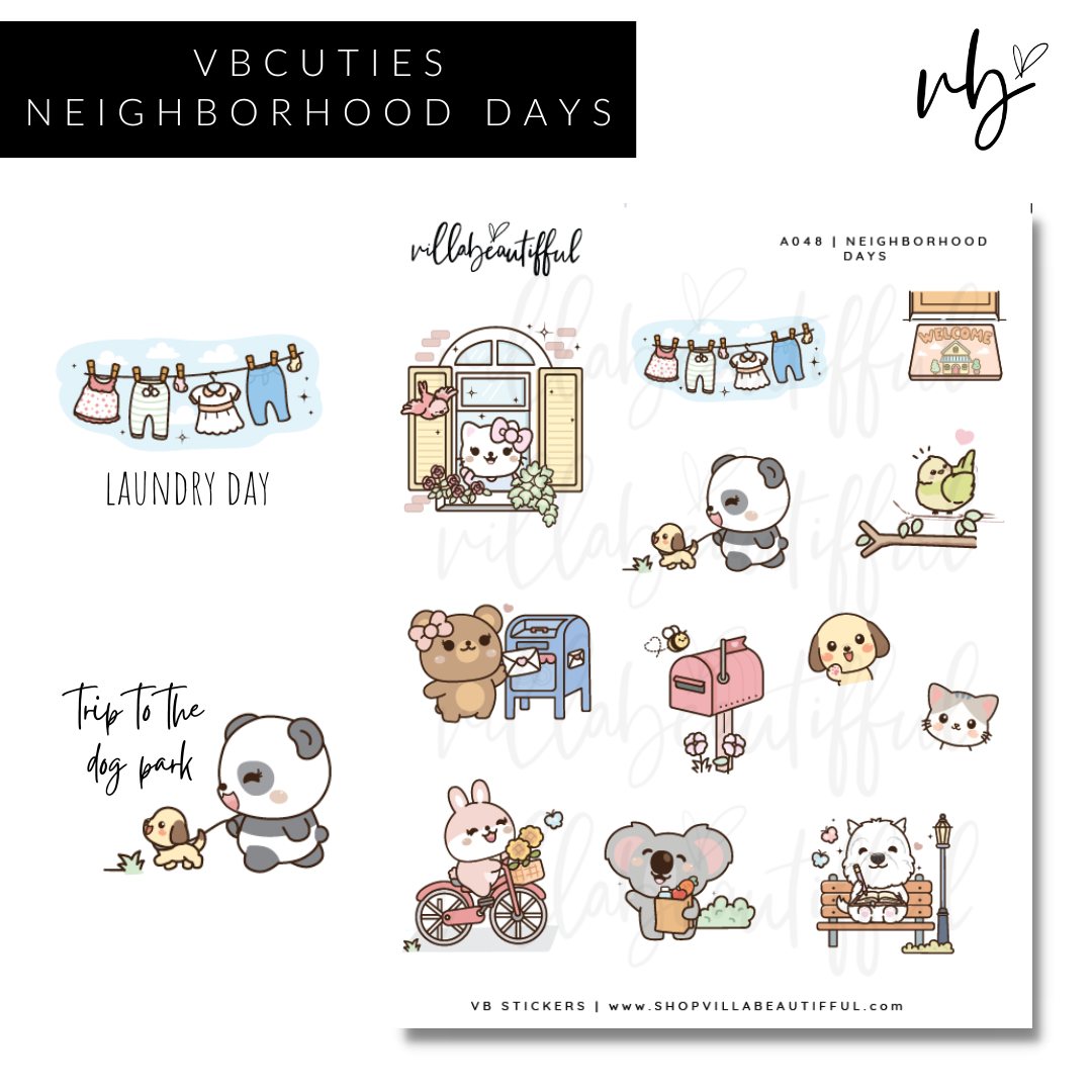 Sticker Sheet | A048 Neighborhood Days