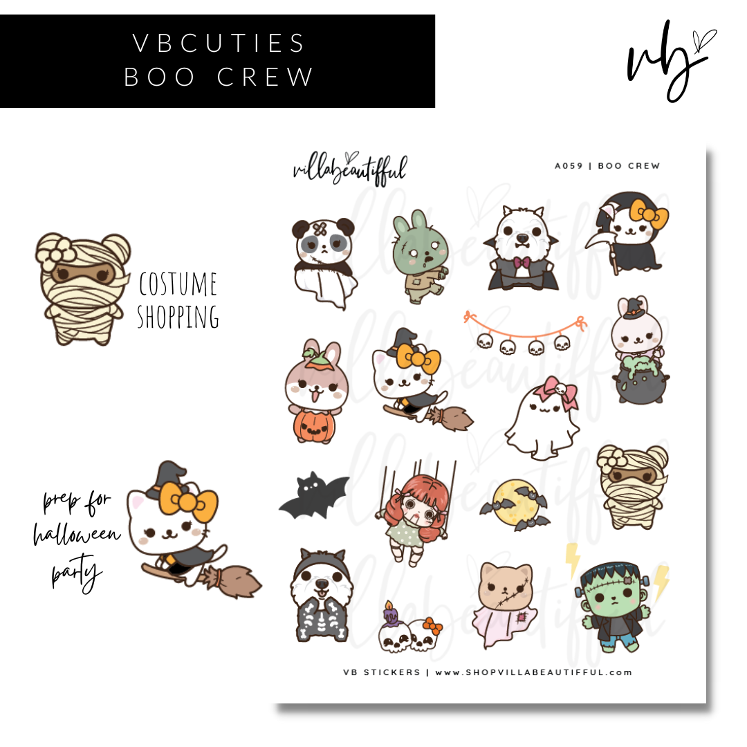 Sticker Sheet | A058 Boo Crew
