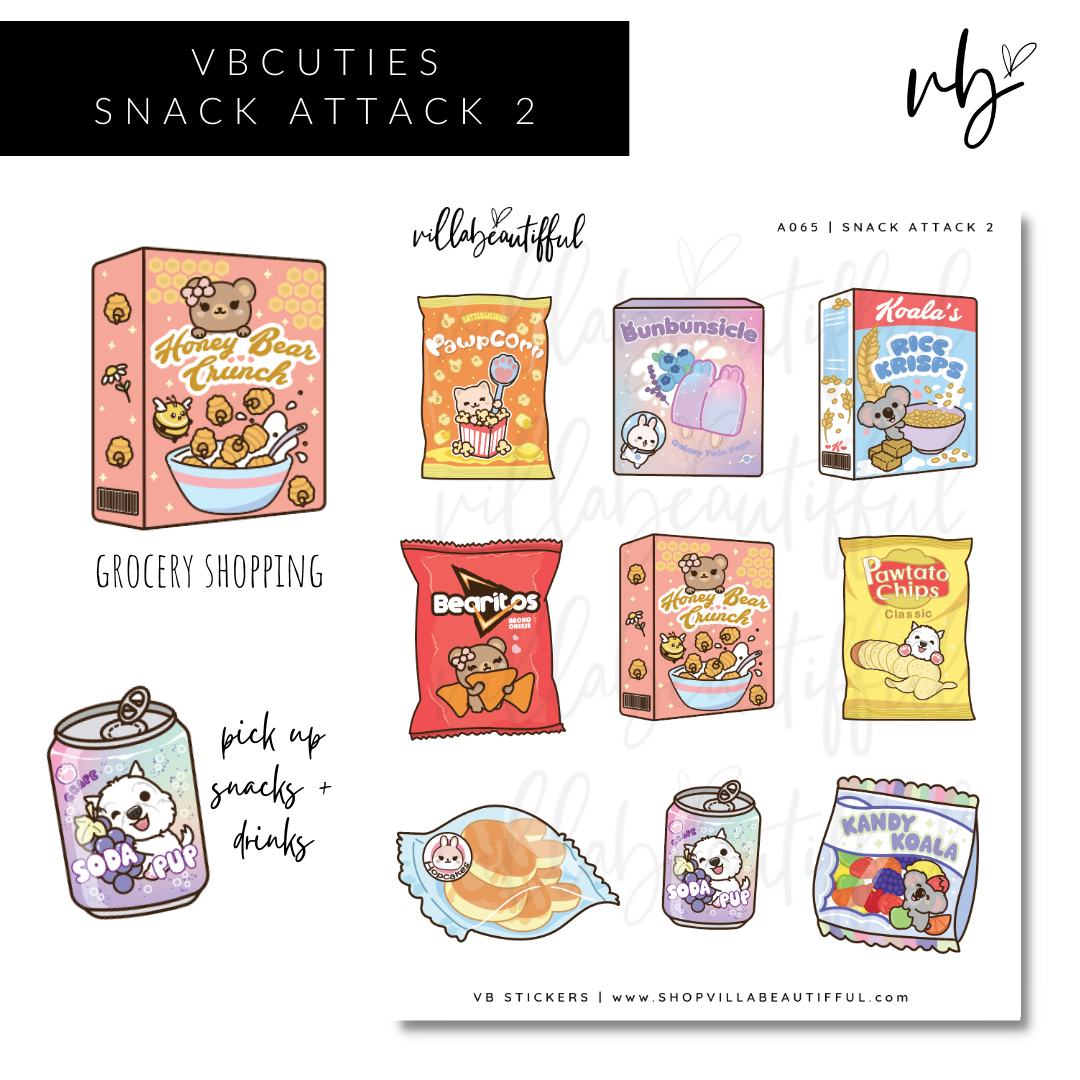 Sticker Sheet | A065 Snack Attack 2