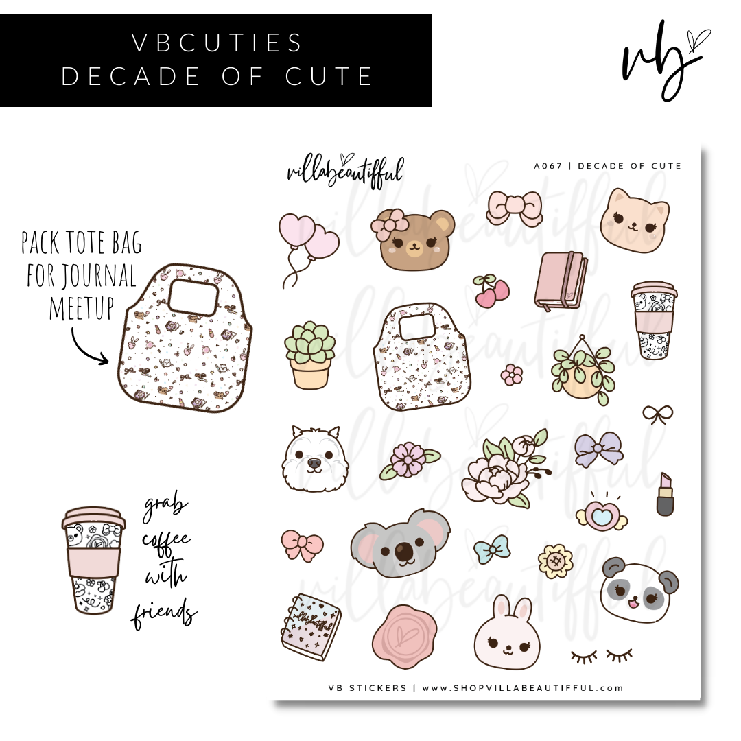 Sticker Sheet | A067 Decade of Cute