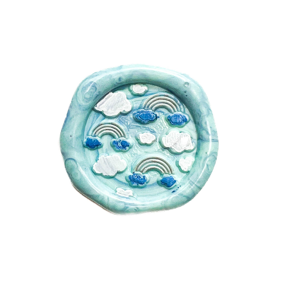 Wax Seal Stamp | Rainbow Clouds