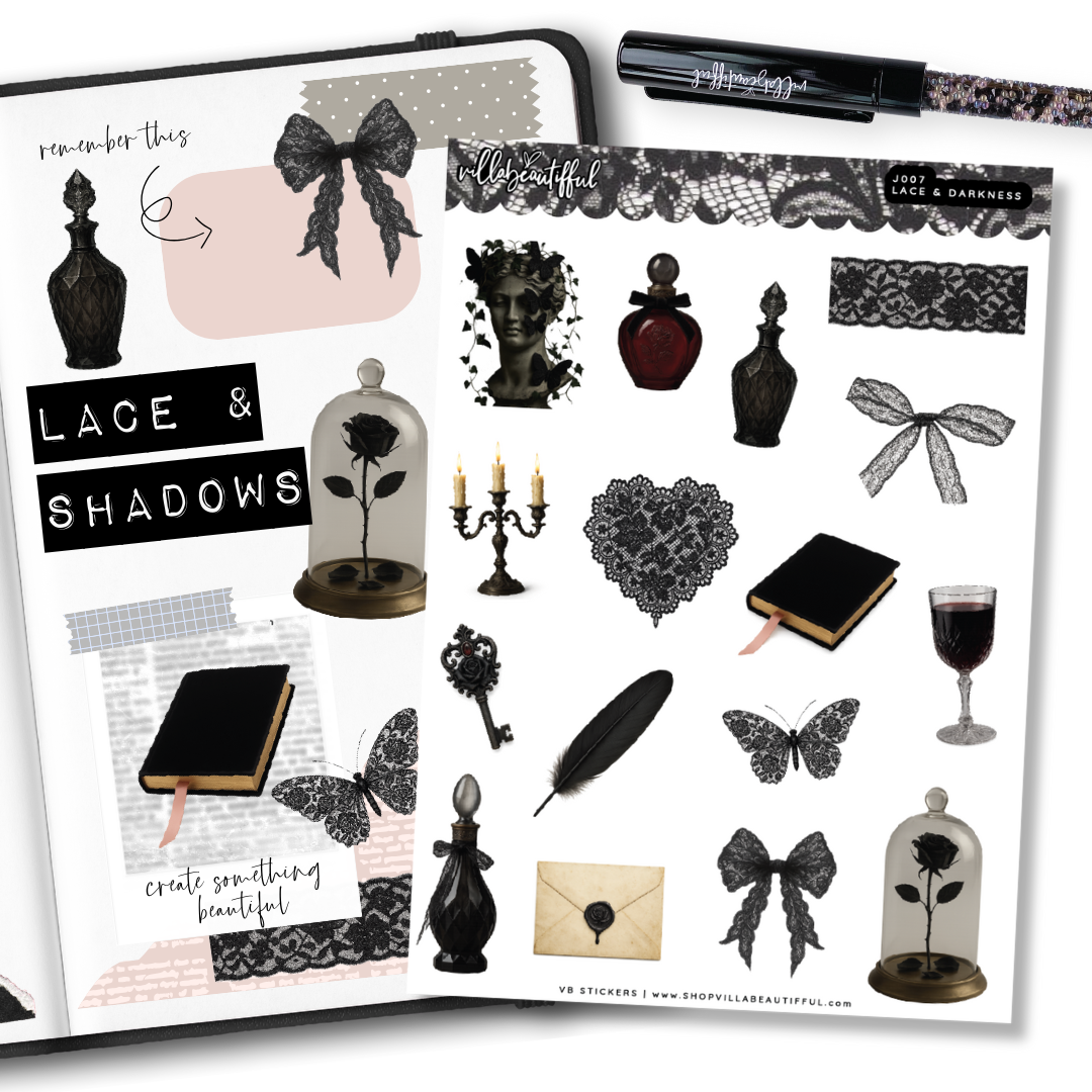Sticker Sheet | J07 Lace & Shadows