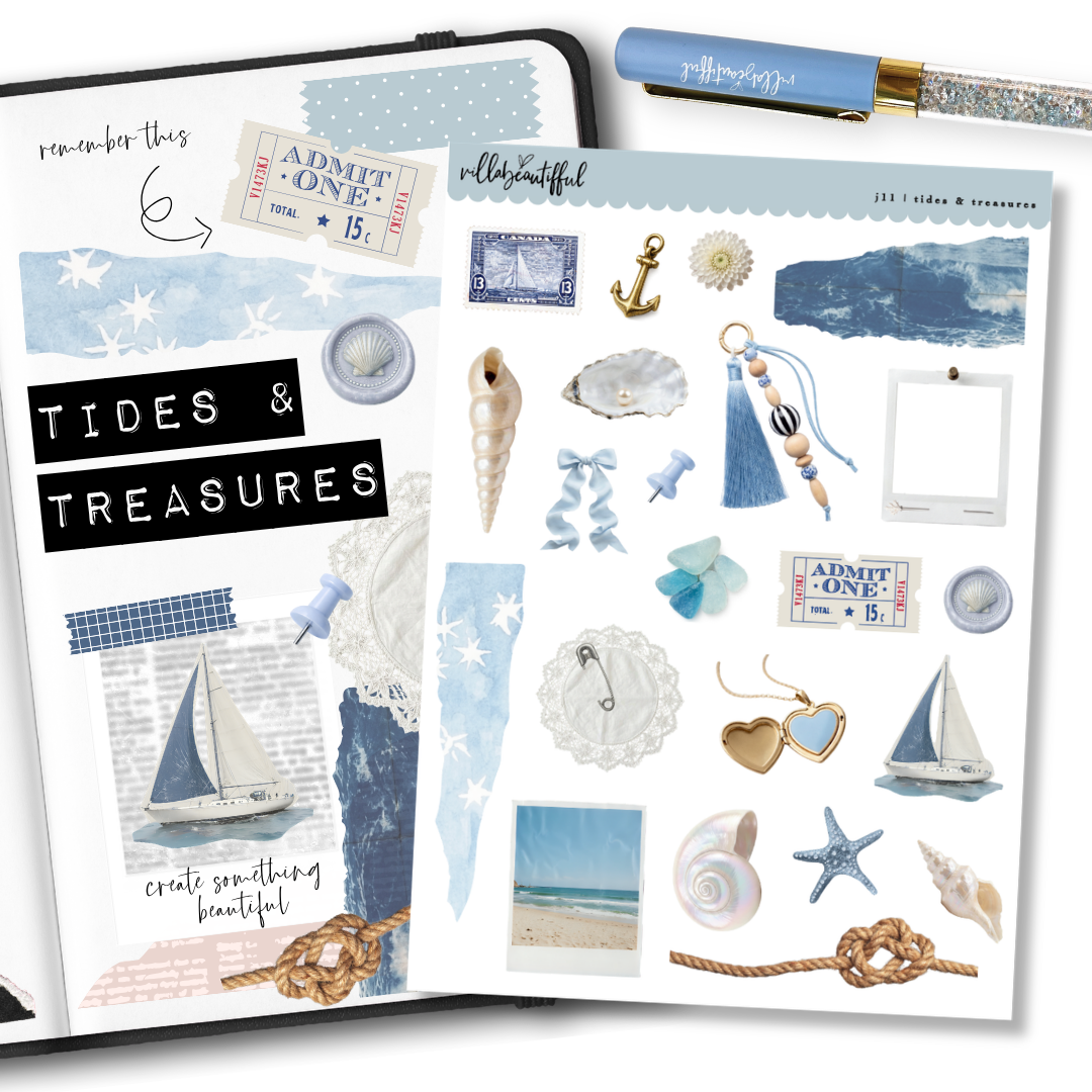 Sticker Sheet | J11 Tides and Treasures