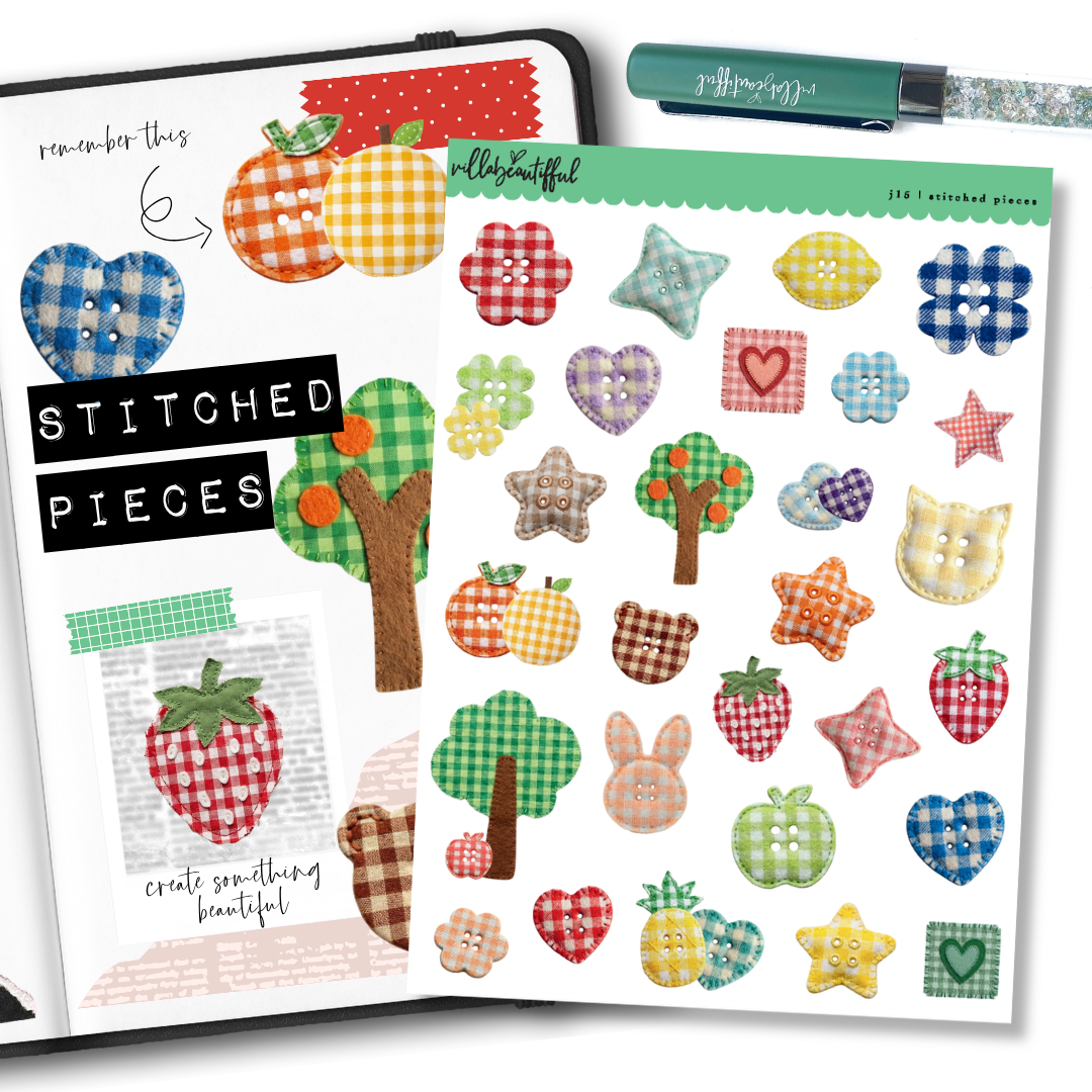 Sticker Sheet | J15 Stitched Pieces