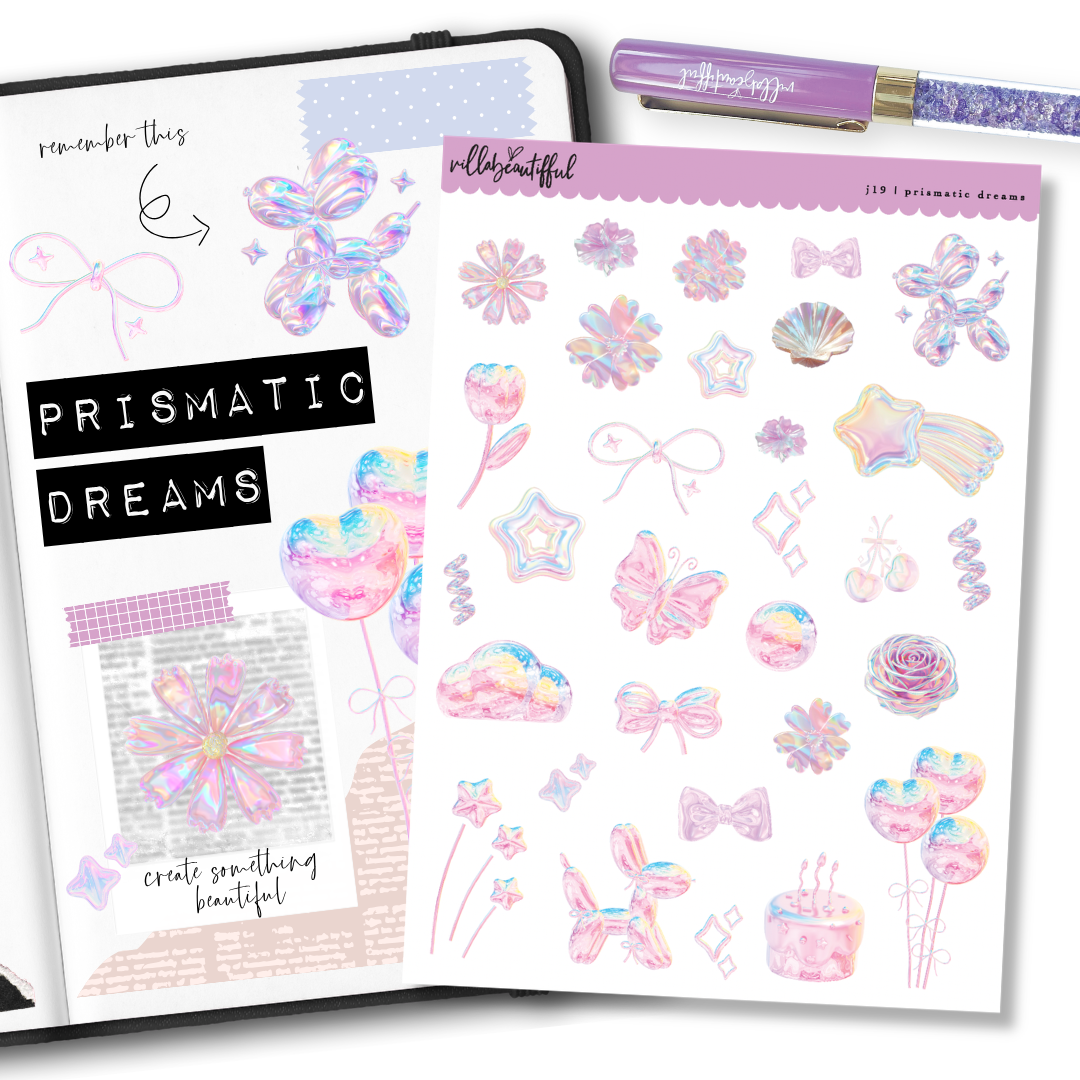 Sticker Sheet | J19 Prismatic Dreams