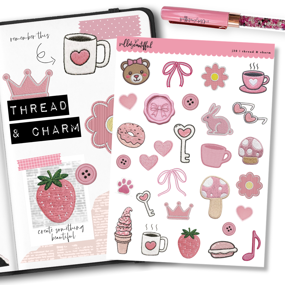 Sticker Sheet | J20 Thread & Charm