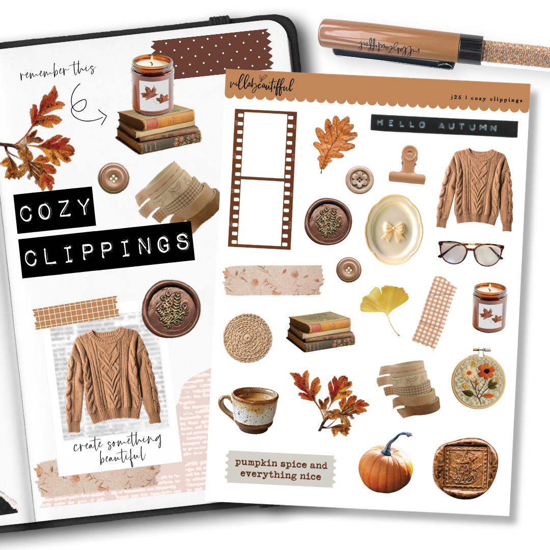 Sticker Sheet | J25 Cozy Clippings