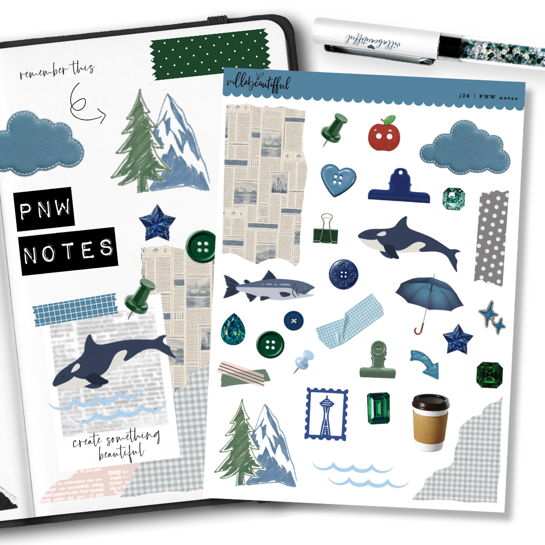 Sticker Sheet | J26 PNW Notes