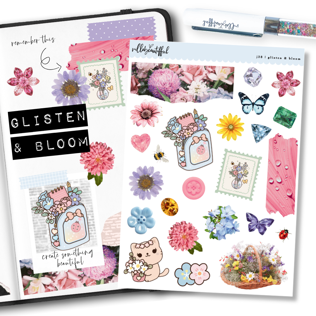Sticker Sheet | J28 Glisten & Bloom