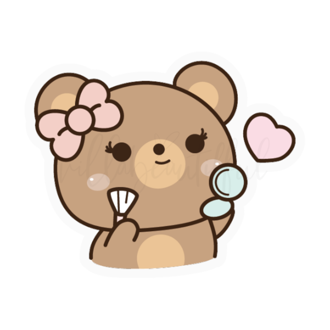 Sticker Vinyl | Berry Bear Makeup