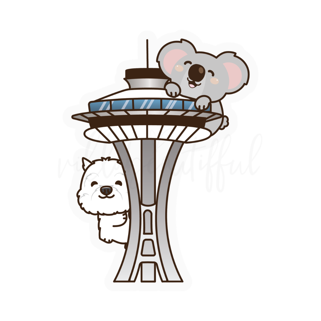 Sticker Vinyl | VBCuties Space Needle