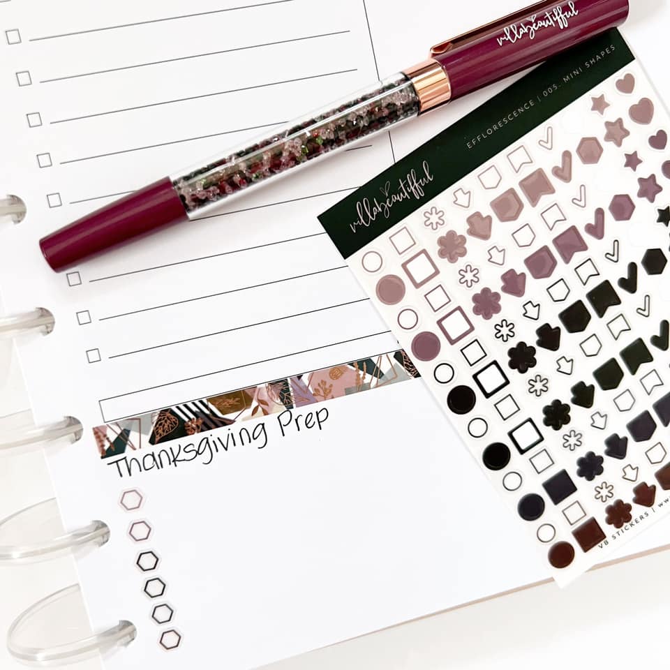 Sticker Sheet | Efflorescence 05 Mini Shapes