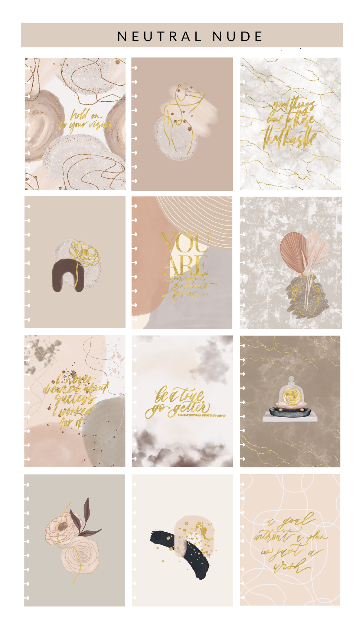 VBPlanner Dashboard Set | Neutral Nude