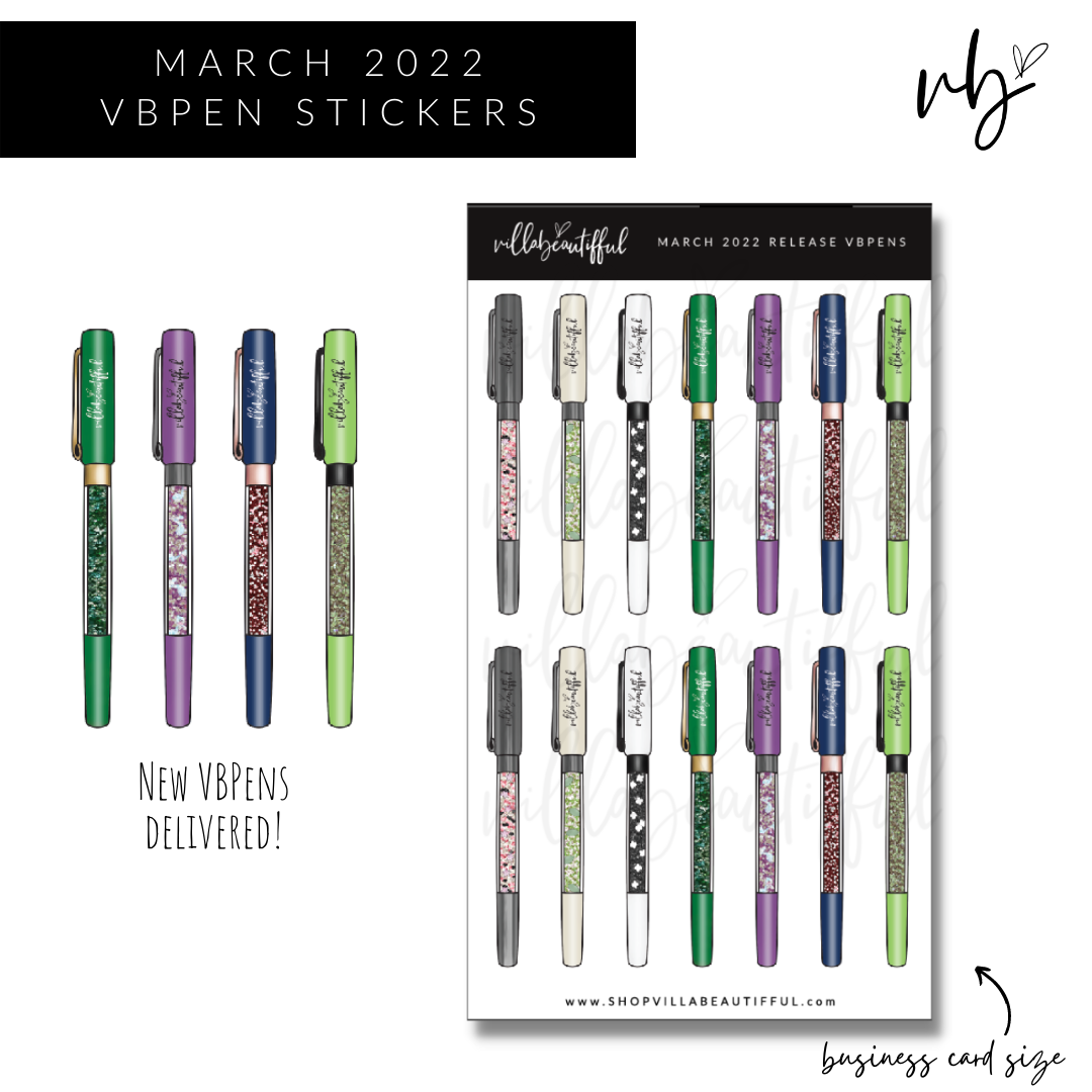 Sticker Sheet | VBPens March 2022