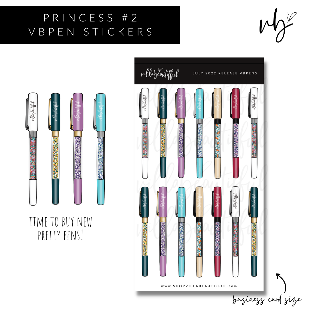 Sticker Sheet | VBPens Mini Princess #2