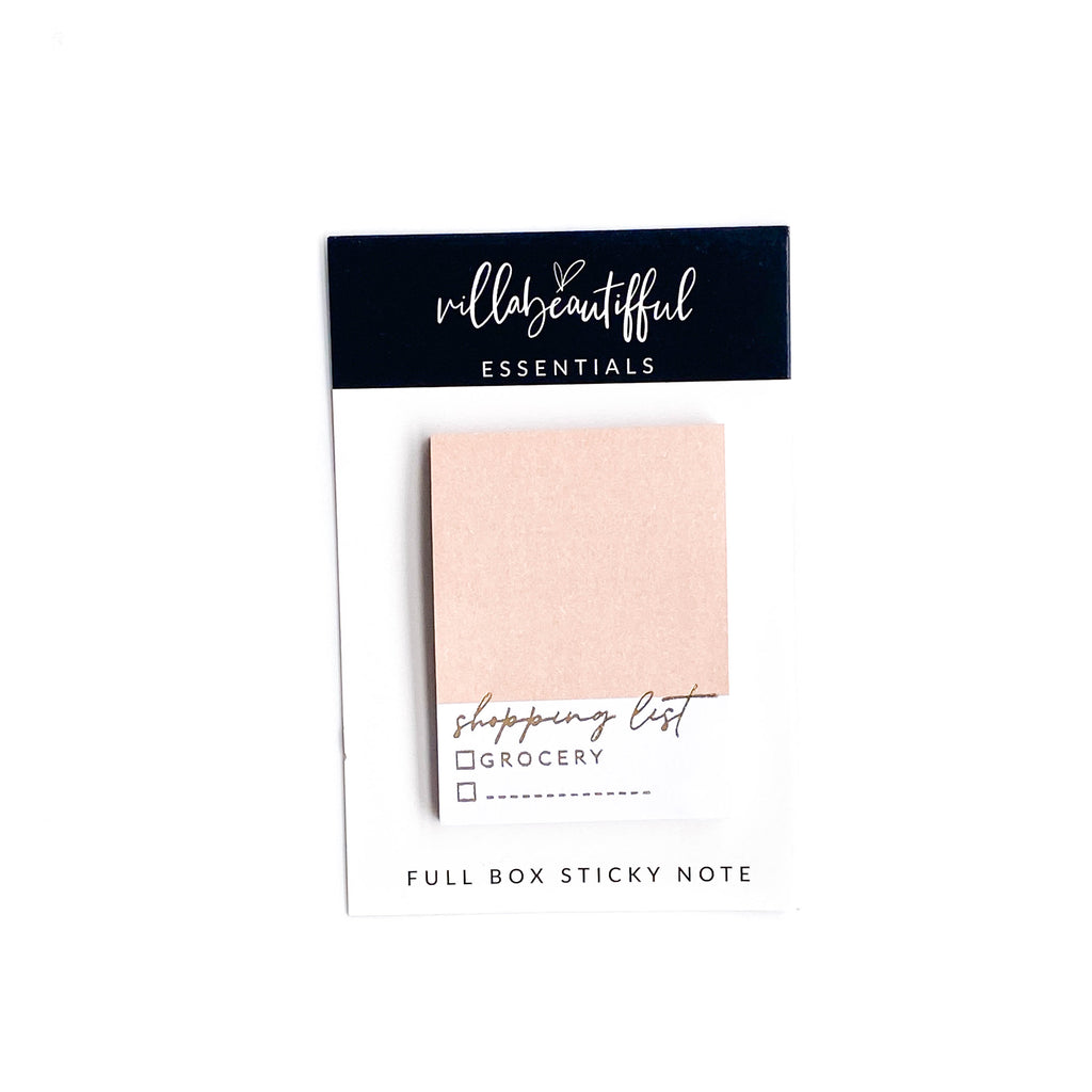 Full Box Sticky Note | Bronzer – villabeauTIFFul