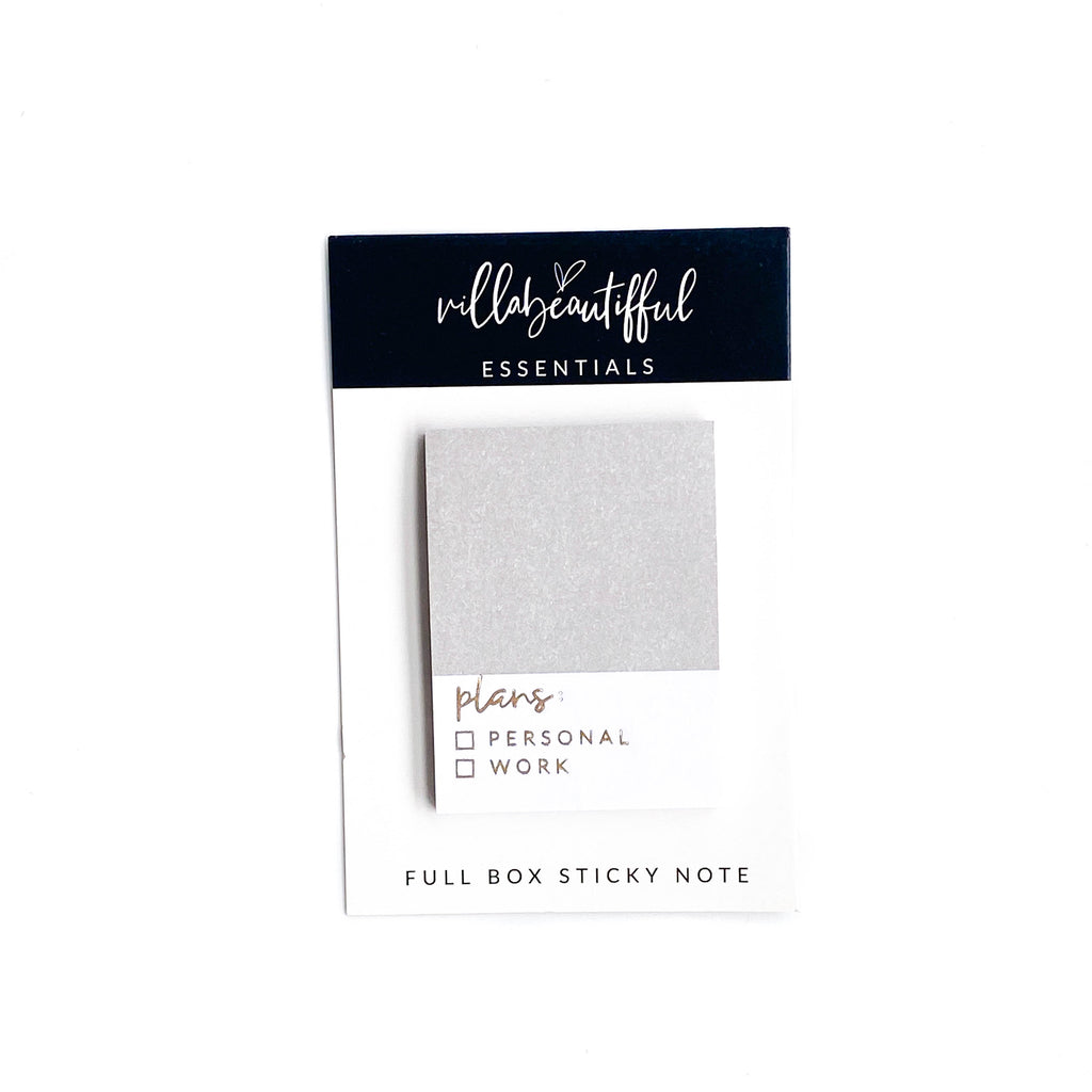 Full Box Sticky Note | Shadow – villabeauTIFFul