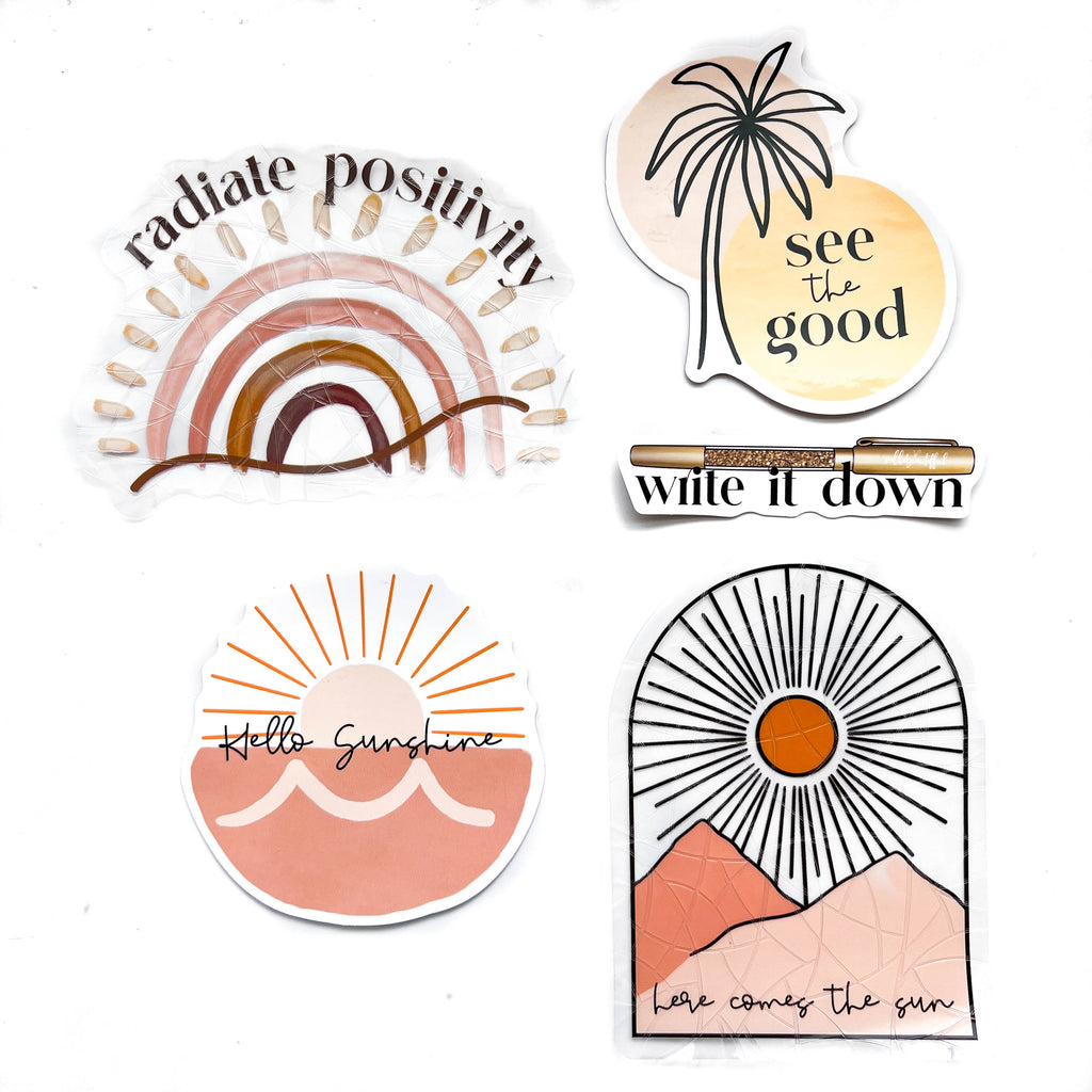 Vinyl Sticker + Solstice Sun Catcher Pack – villabeauTIFFul